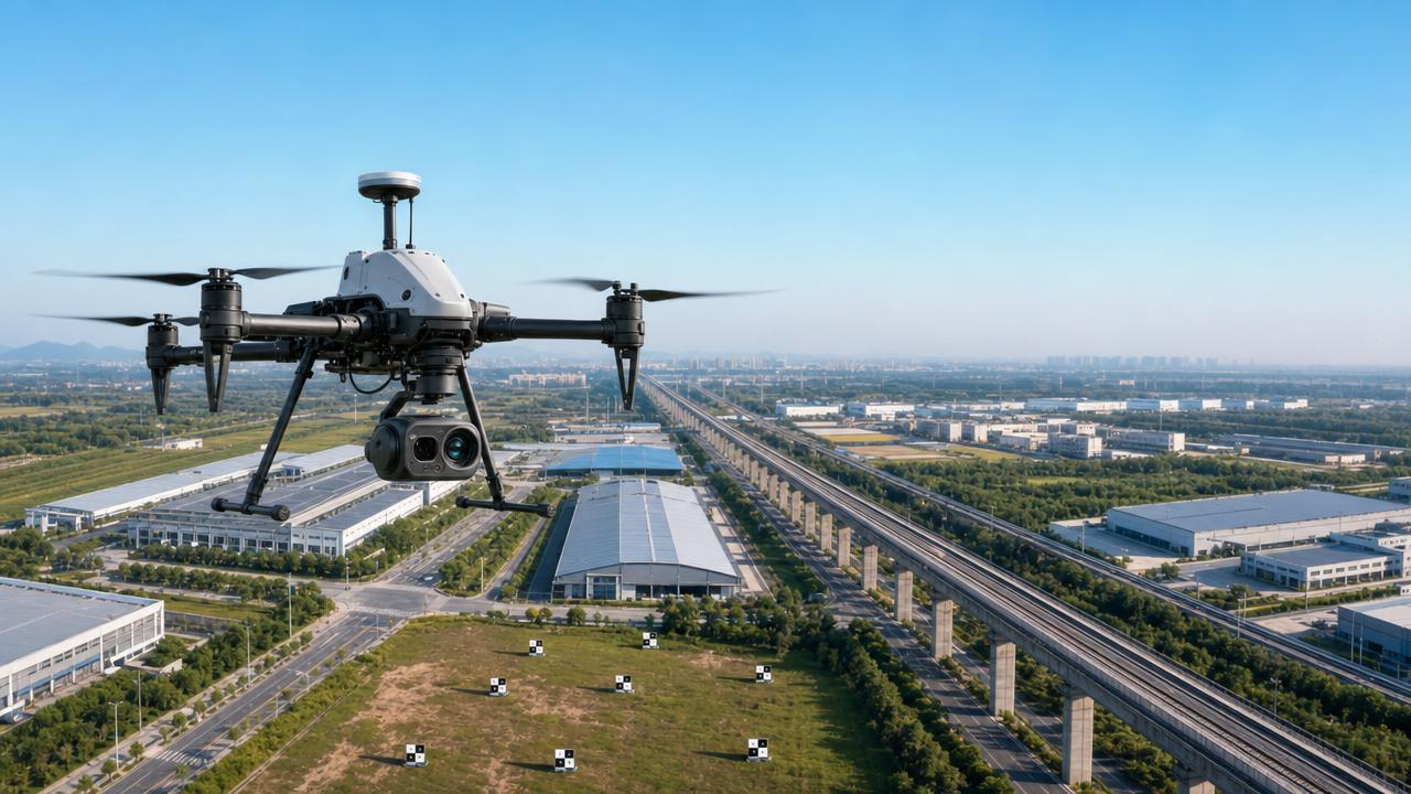 Industrial Drone for Aerial Survey: What Improves Mapping Accuracy?