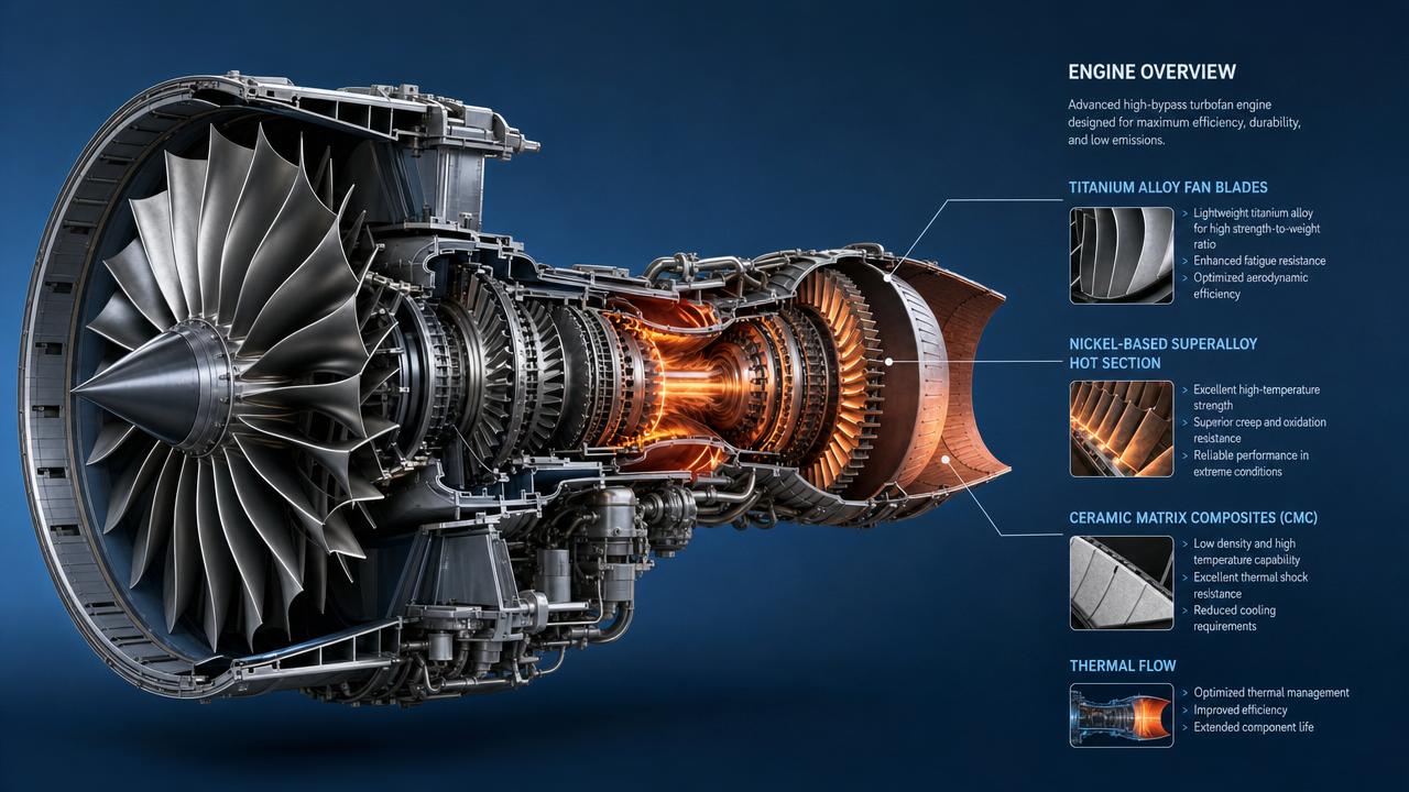 Aircraft Propulsion System Materials: What Affects Heat and Lifespan