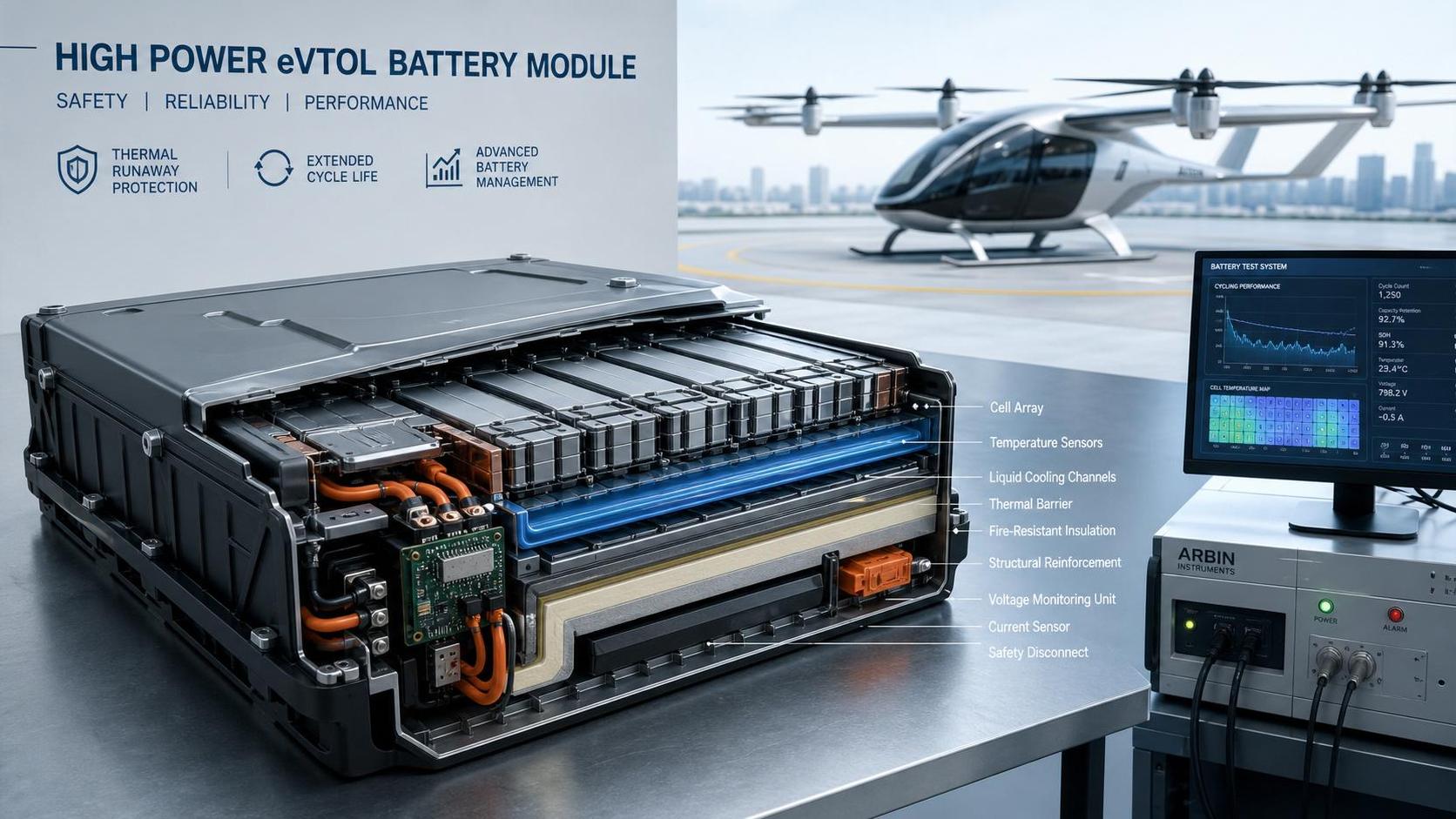 eVTOL High Power Battery: Key Safety and Cycle Life Metrics
