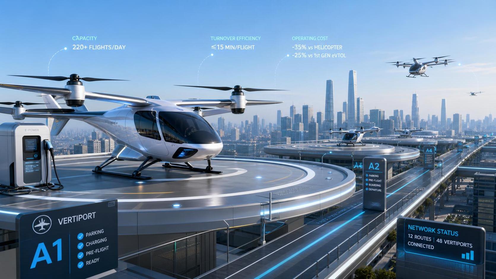 How UAM Urban Air Transport Systems Affect Route Capacity and Operating Costs