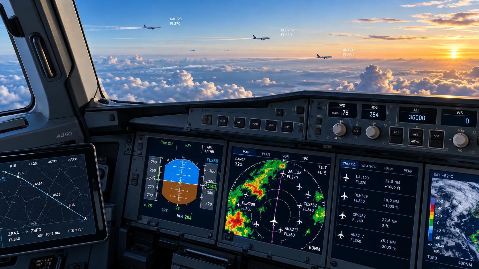 How situational awareness avionics reduce pilot workload in busy airspace