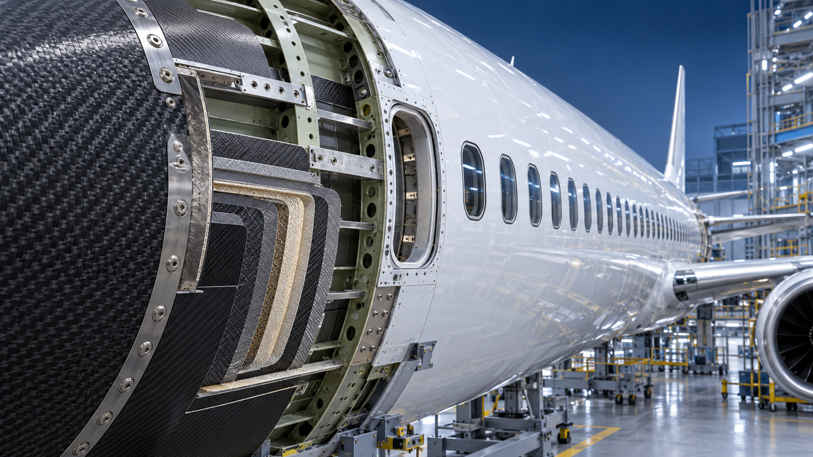 How composite fuselage shells affect aircraft weight and fatigue life