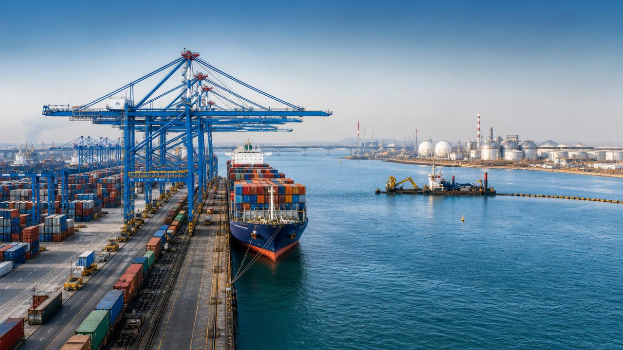 What slows port infrastructure development the most today?