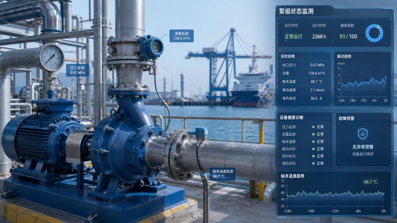 Digital Pump Monitoring for Ports: Which Data Points Matter for Early Fault Detection?