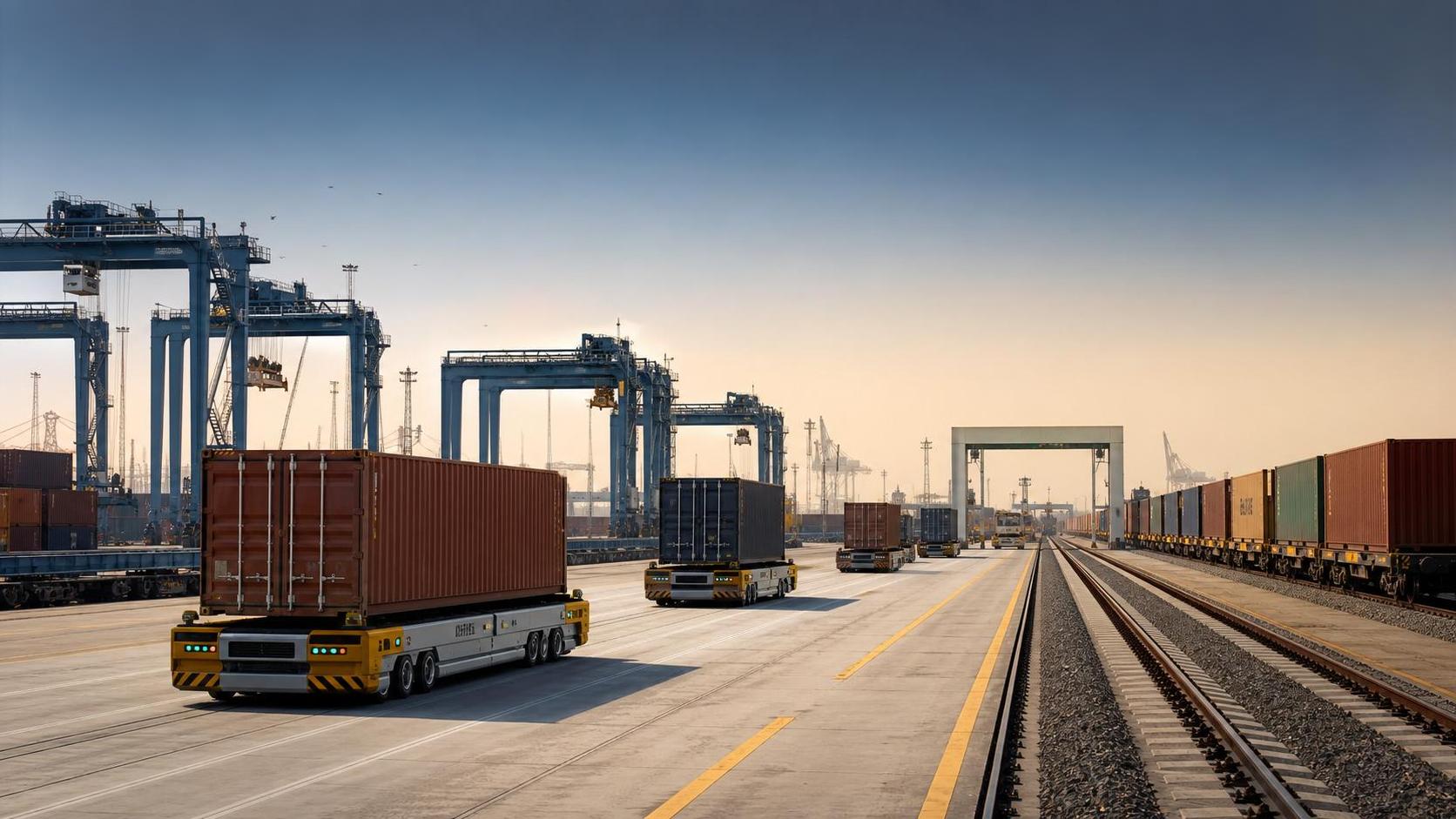 How Automated Guided Vehicles Are Used in Middle East Ports and Inland Terminals