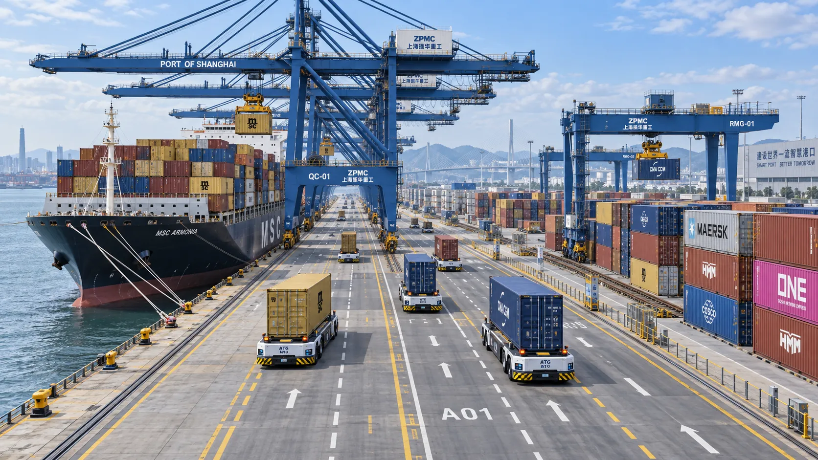 Designing an Integrated Port Handling System for Faster Yard-to-Vessel Transfers