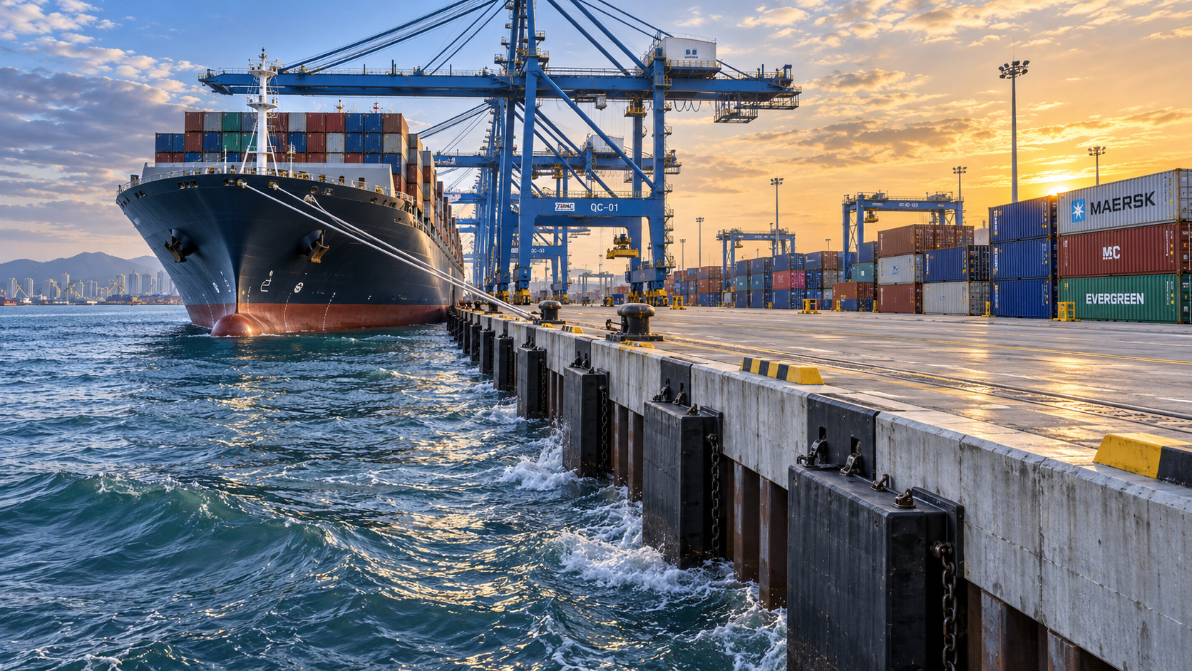 How to Select Harbor Structures for Quay Walls Under Berthing and Wave Loads