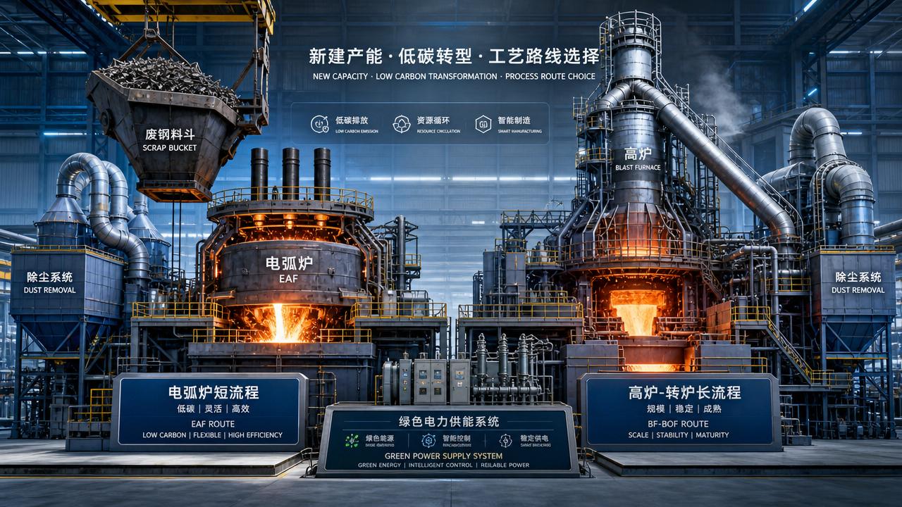 Electric Arc Furnaces vs. Other Steelmaking Routes for New Capacity