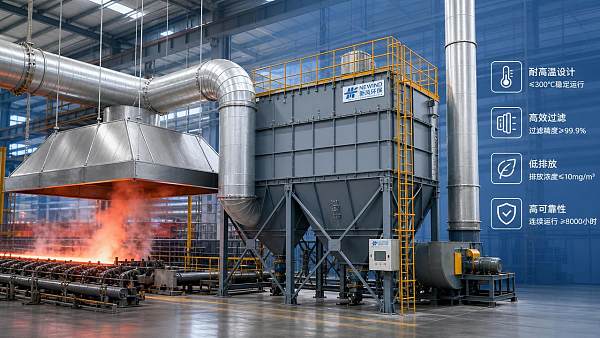 Dedusting Systems for High-Temperature Plants: How to Cut Emissions and Maintenance Downtime