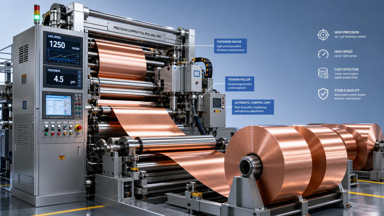 Copper Foil Equipment Buying Guide: Line Speed, Thickness Control, and Cost Factors