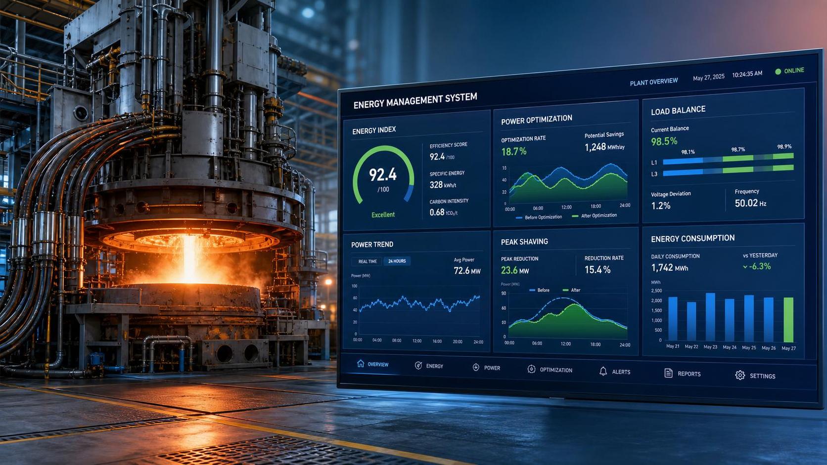 Digital Energy Management for EAF: Which KPIs Matter Most for Power Optimization?