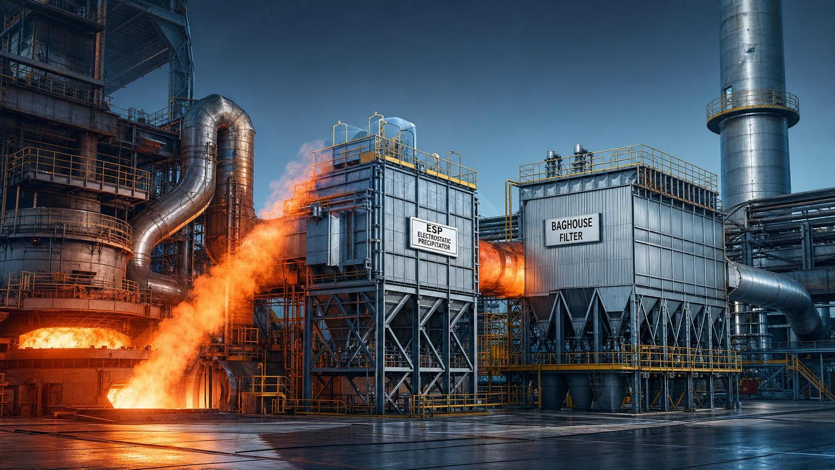Metallurgical Dust Collection in Latin America: ESP vs Baghouse for High-Temperature Fumes