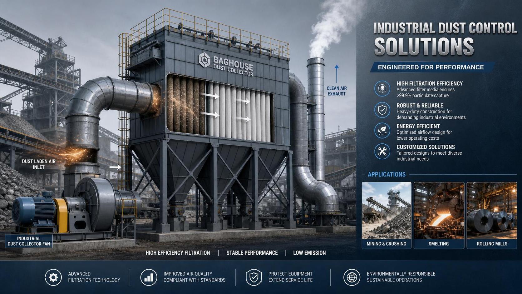 How to Choose Bag Filter Industrial Dedusting Systems for High-Dust Production Lines