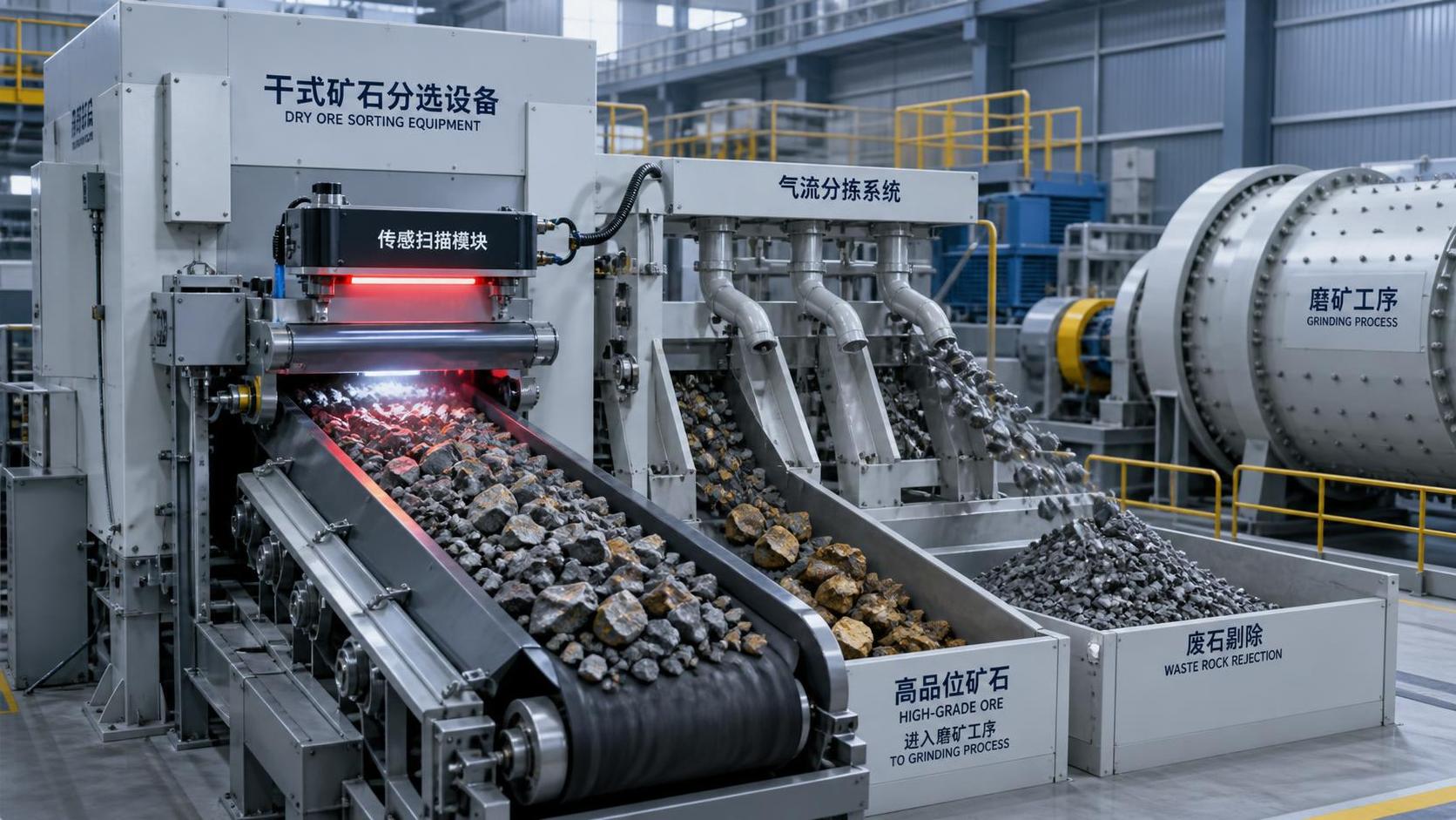 How Dry Mineral Sorting Improves Ore Grade Before Grinding and When It Makes Sense