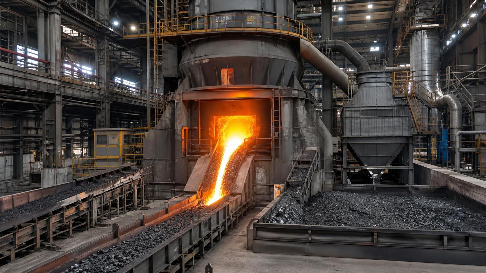 What is a smelting plant, and where does it fit in metal production?