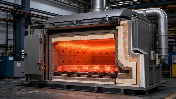 How does thermal insulation for metals processing reduce heat loss?