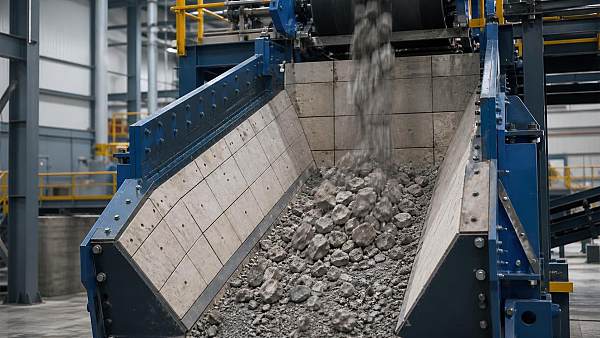 Which materials resistant to abrasive wear suit continuous mineral handling?