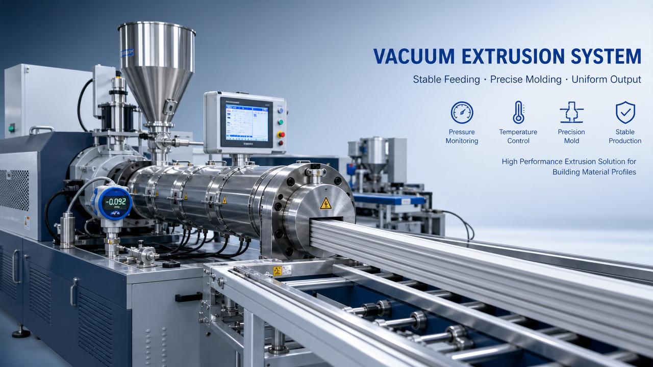 What material extrusion systems improve output consistency?