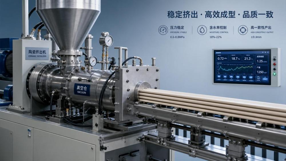 How ceramic extrusion machinery affects output stability
