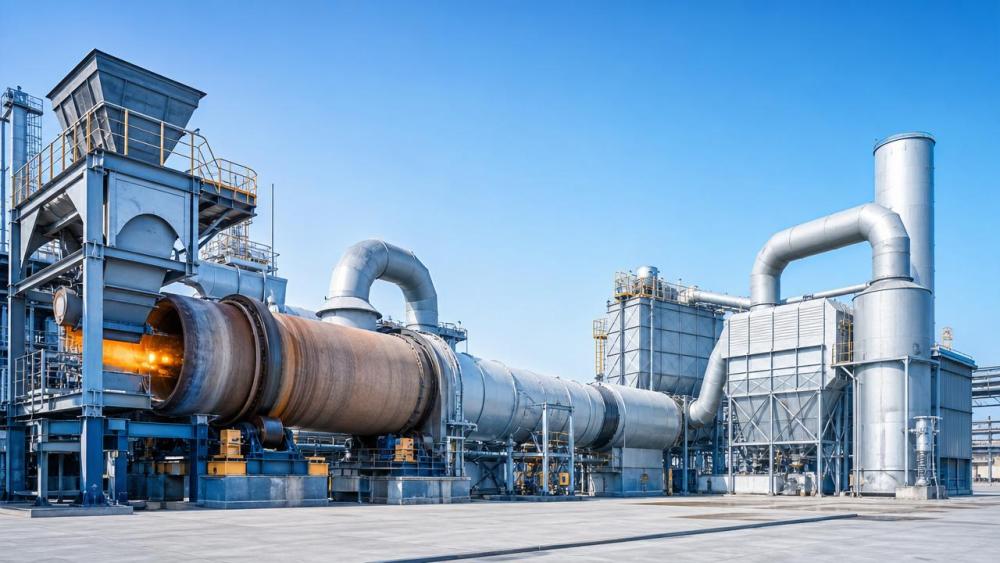 How can industrial waste recycling cut kiln emissions?