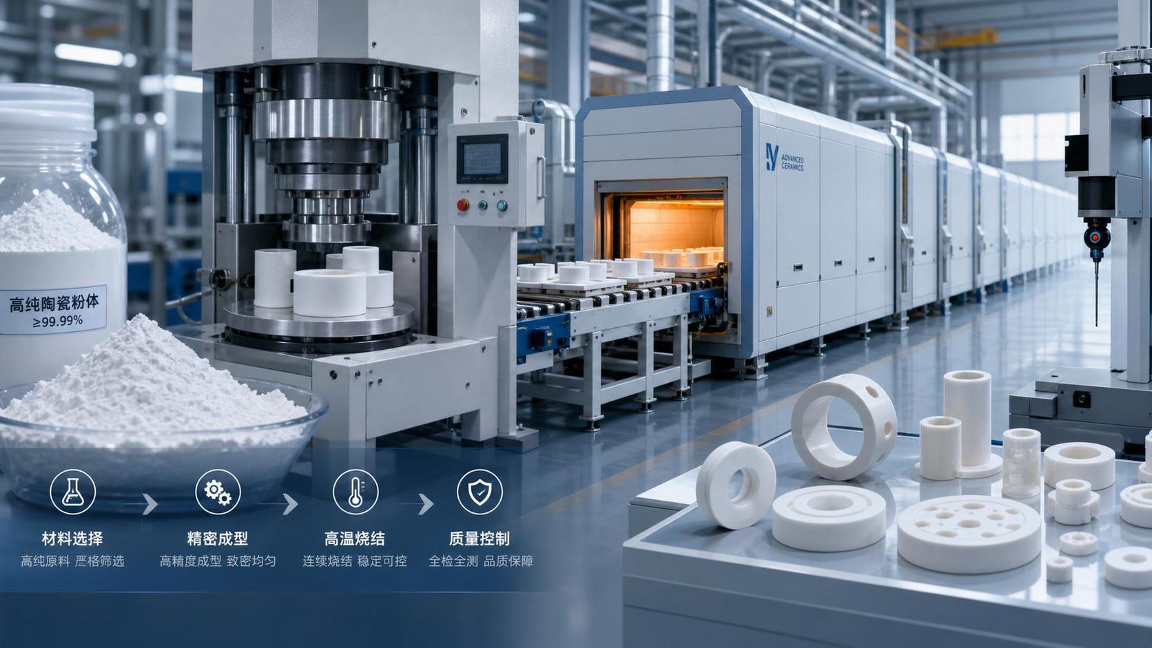 Advanced Ceramics Production: Key Process Steps, Materials, and Quality Control Points