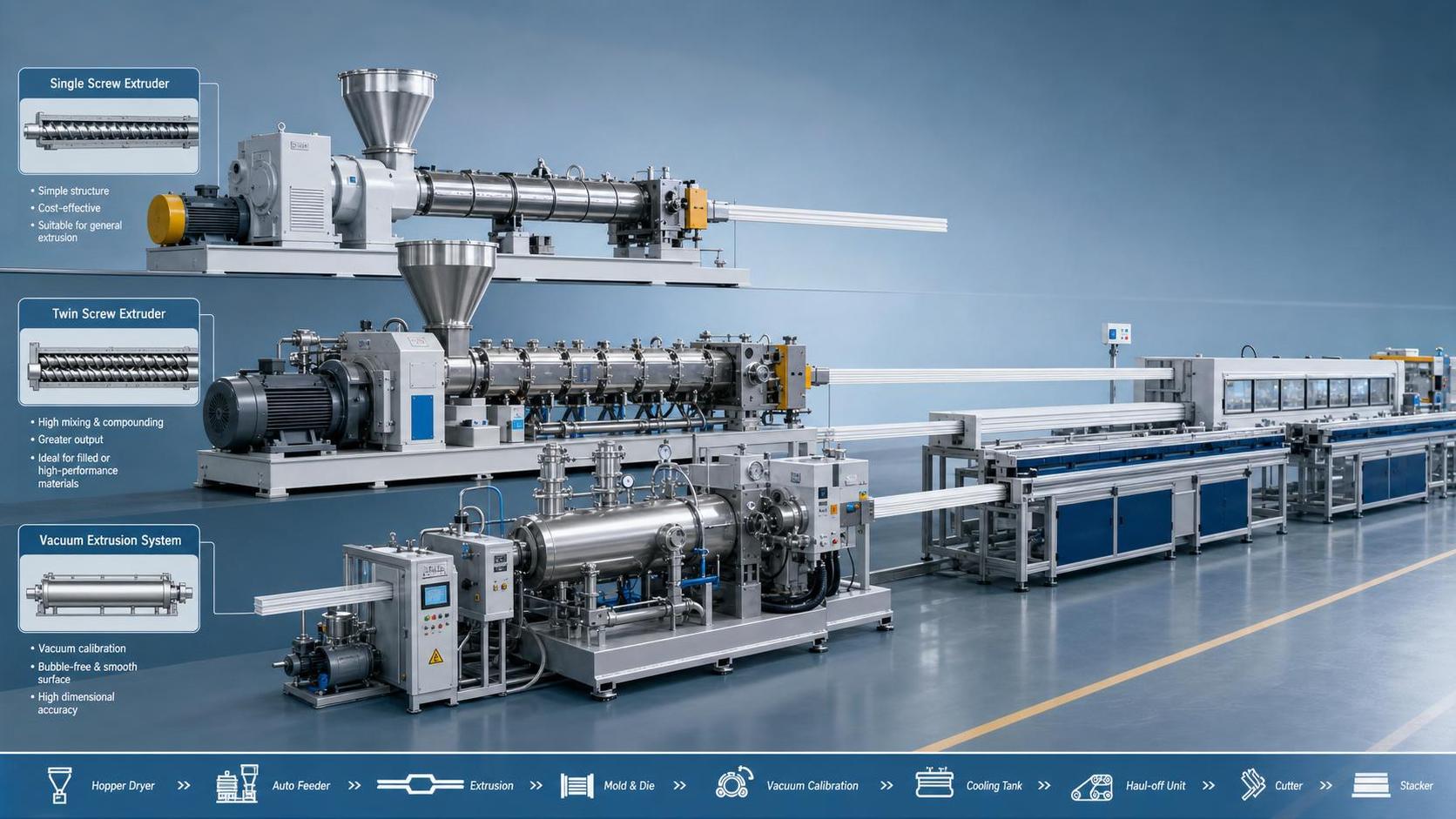 Material Extrusion Machinery Types Explained: Which System Fits Your Product and Throughput?