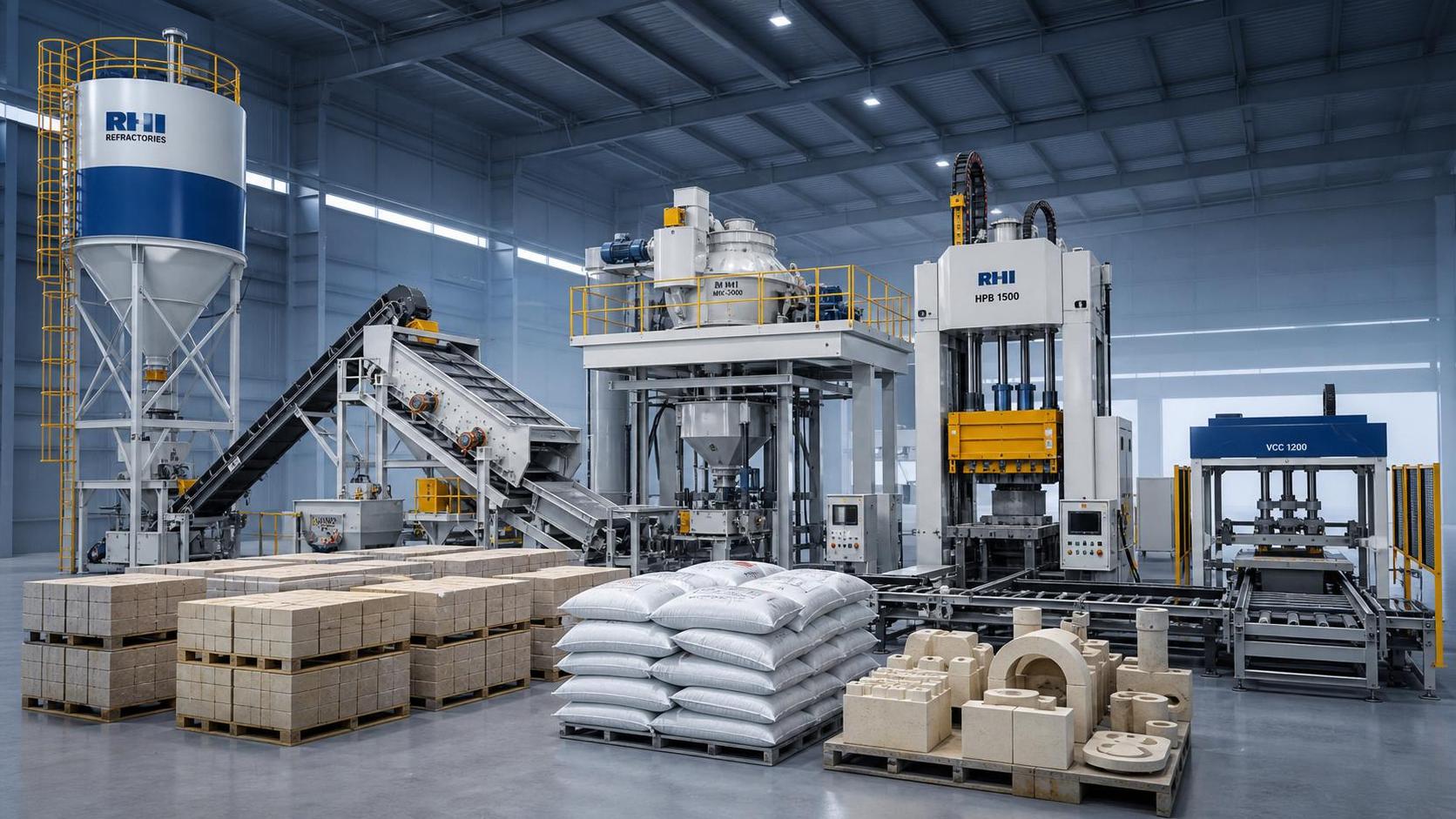 How Refractory Production Lines Are Configured for Brick, Castable, and Precast Output