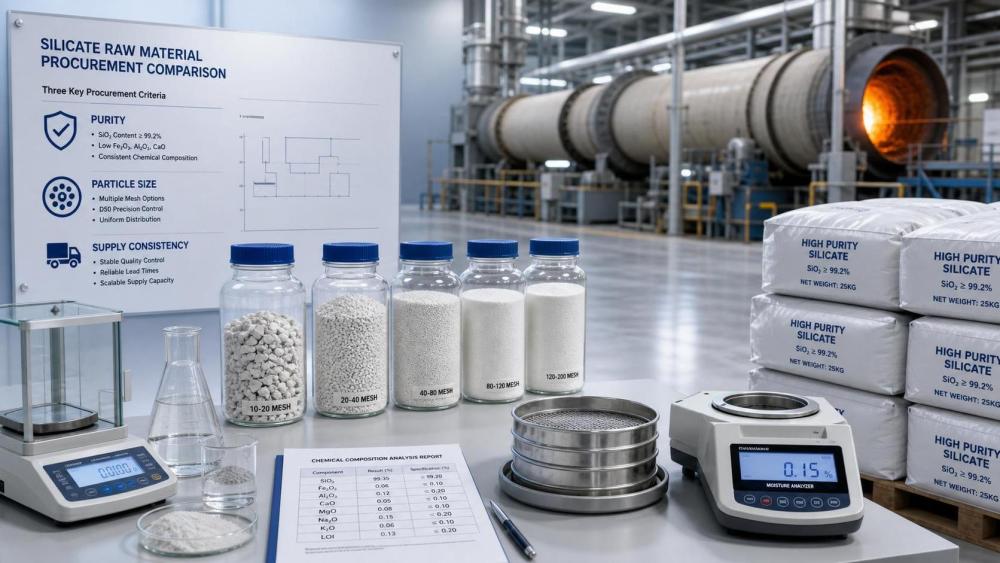 Silicate Sourcing Guide: How to Compare Purity, Particle Size, and Supply Consistency Silicate Sourcing Guide: How to Compare Purity, Particle Size, and Supply Consistency