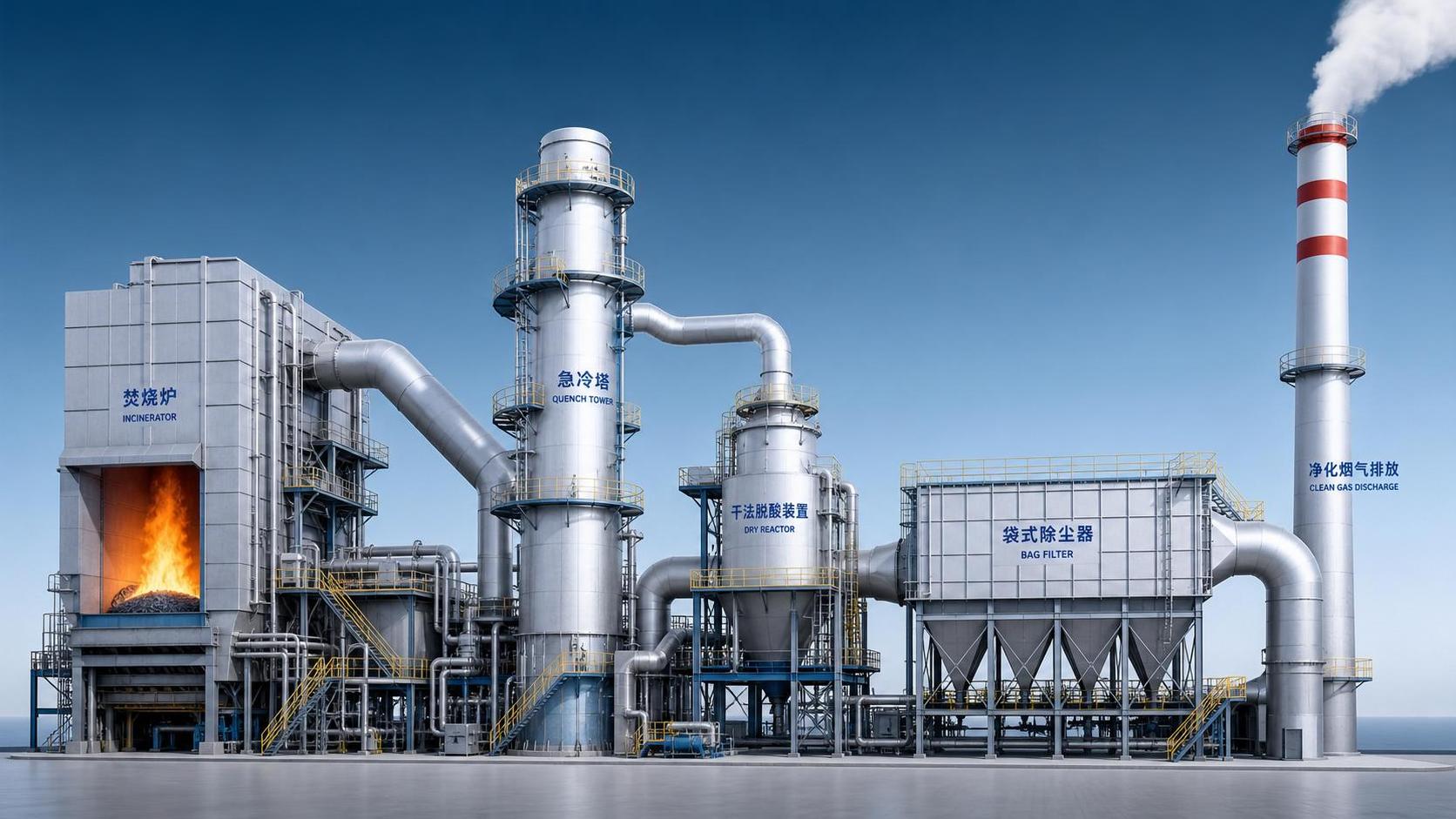 Industrial Incineration Solutions: How Flue Gas Treatment Cuts Acid Gases and Dust