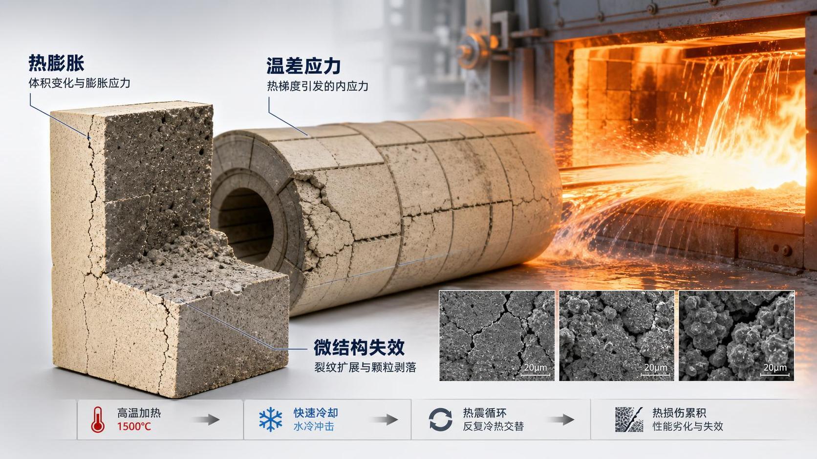 What Causes Thermal Shock Failure in Heat-Resistant Materials During Development?