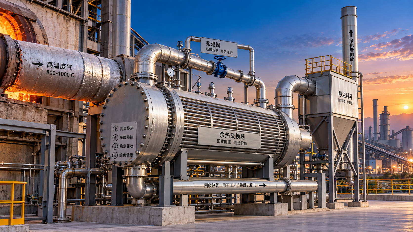 How to Size a Waste Heat Recovery Exchanger for High-Temperature Kiln Exhaust?