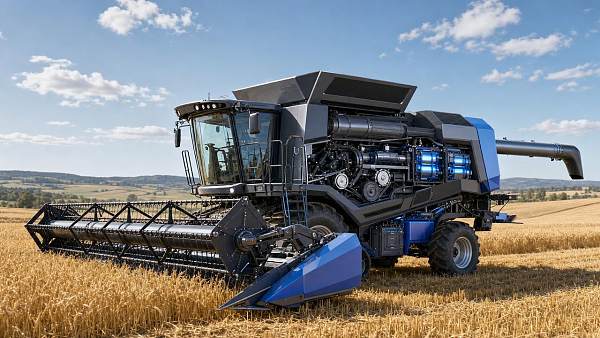 World's First CVT + Electric Hybrid Grain Combine Enters Mass Production