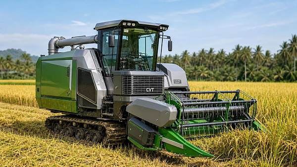 World's First CVT+Electric Hybrid Combine Harvester Enters Mass Production
