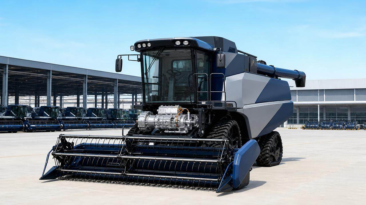 World's First CVT + Electric Hybrid Grain Combine Enters Mass Production