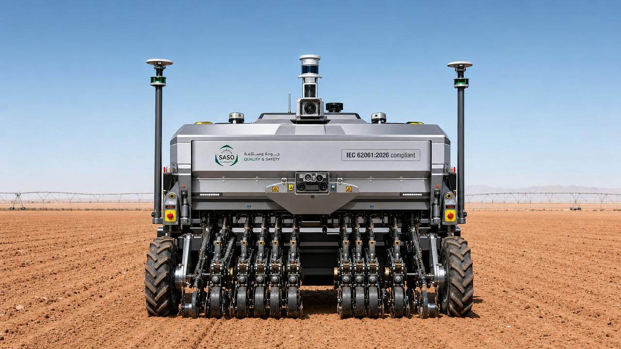 SASO IEC 62061:2026 Revision Mandates PLd for Autonomous Farming Equipment in Saudi Arabia