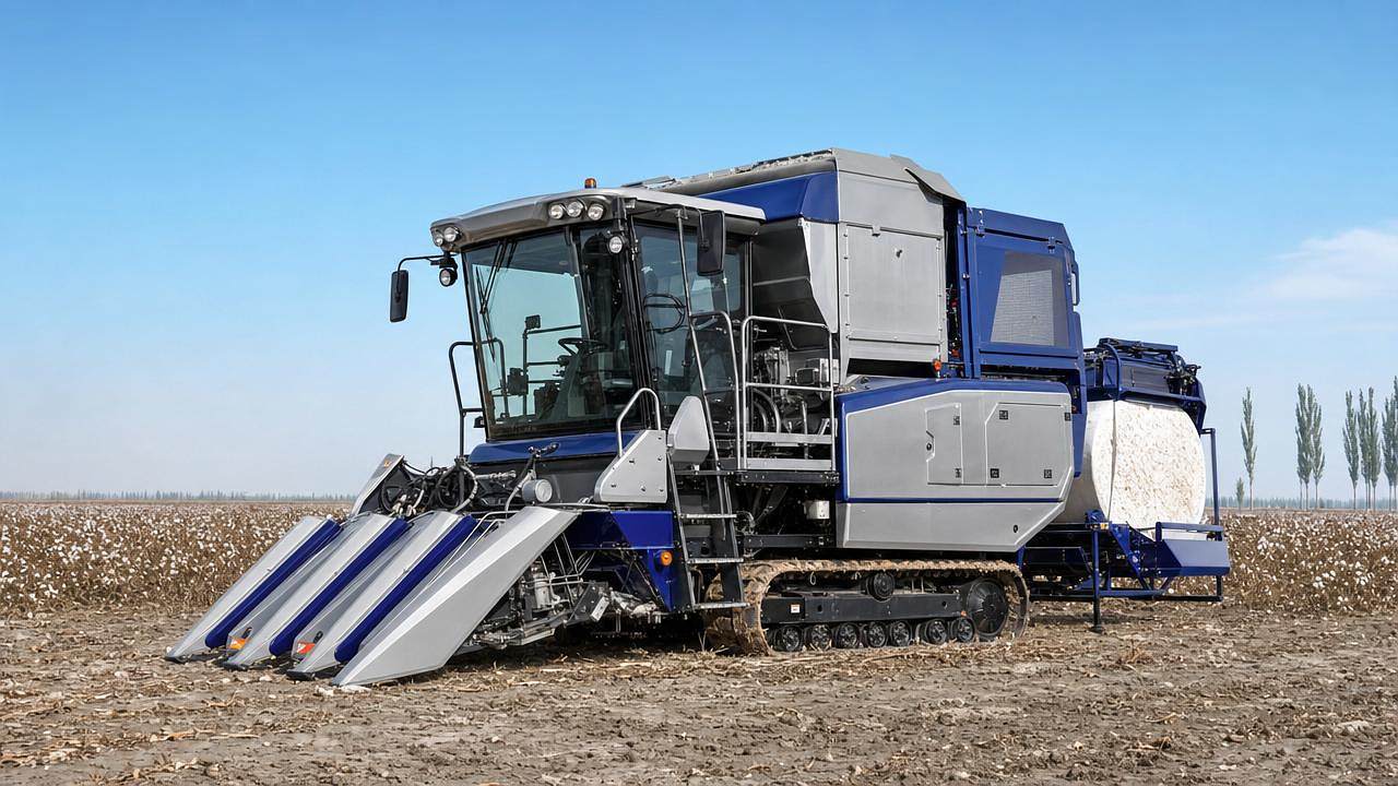 Wode Agricultural Machinery Unveils Hybrid Cotton Harvester-Baler