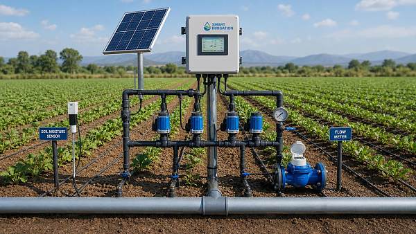 Smart Irrigation Networks Explained: How They Connect Sensors, Valves, and Field Data