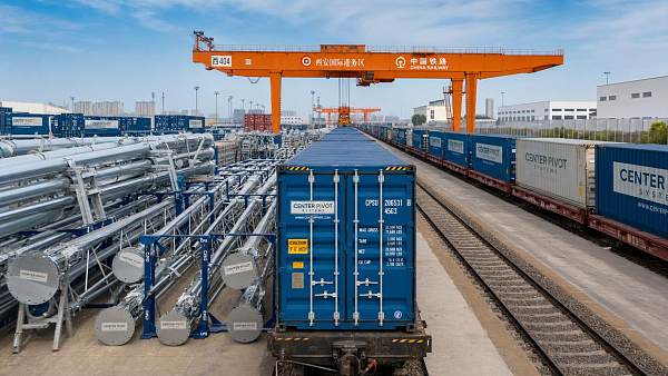 Rail Corridor Shift Cuts Delivery Time for Center Pivot Systems