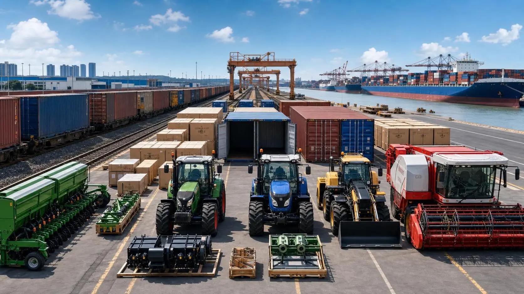 Chenzhou Farm Machinery Exports Rise 60.67% on Faster Rail-Sea Deliveries