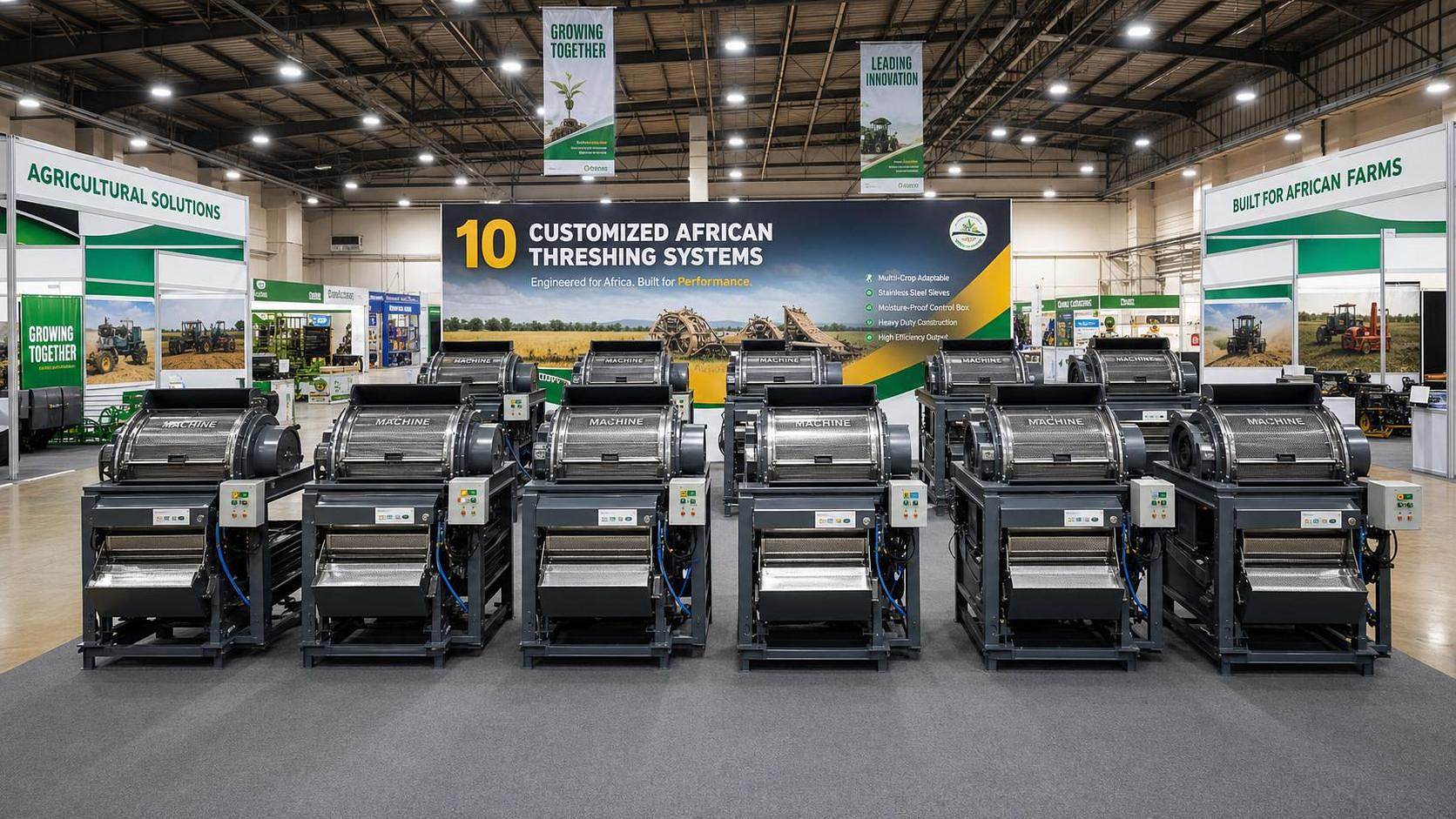 Zoomlion Debuts 10 Threshing Systems at Nairobi Show Zoomlion Debuts 10 Threshing Systems at Nairobi Show