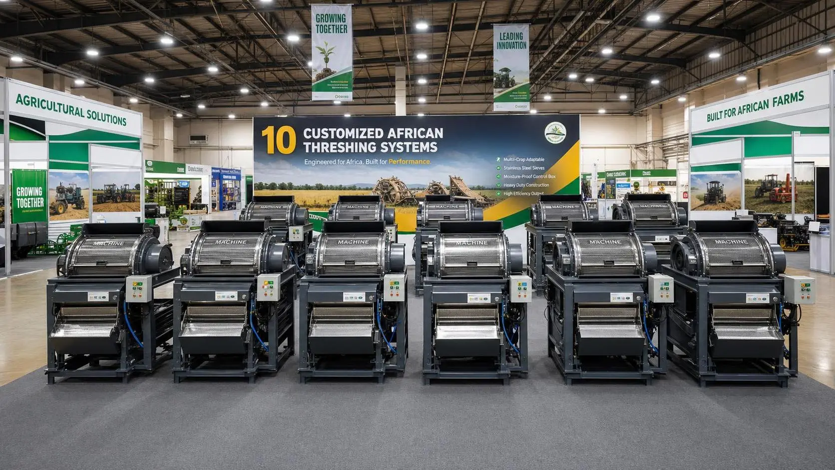 Zoomlion Debuts 10 Threshing Systems at Nairobi Show
