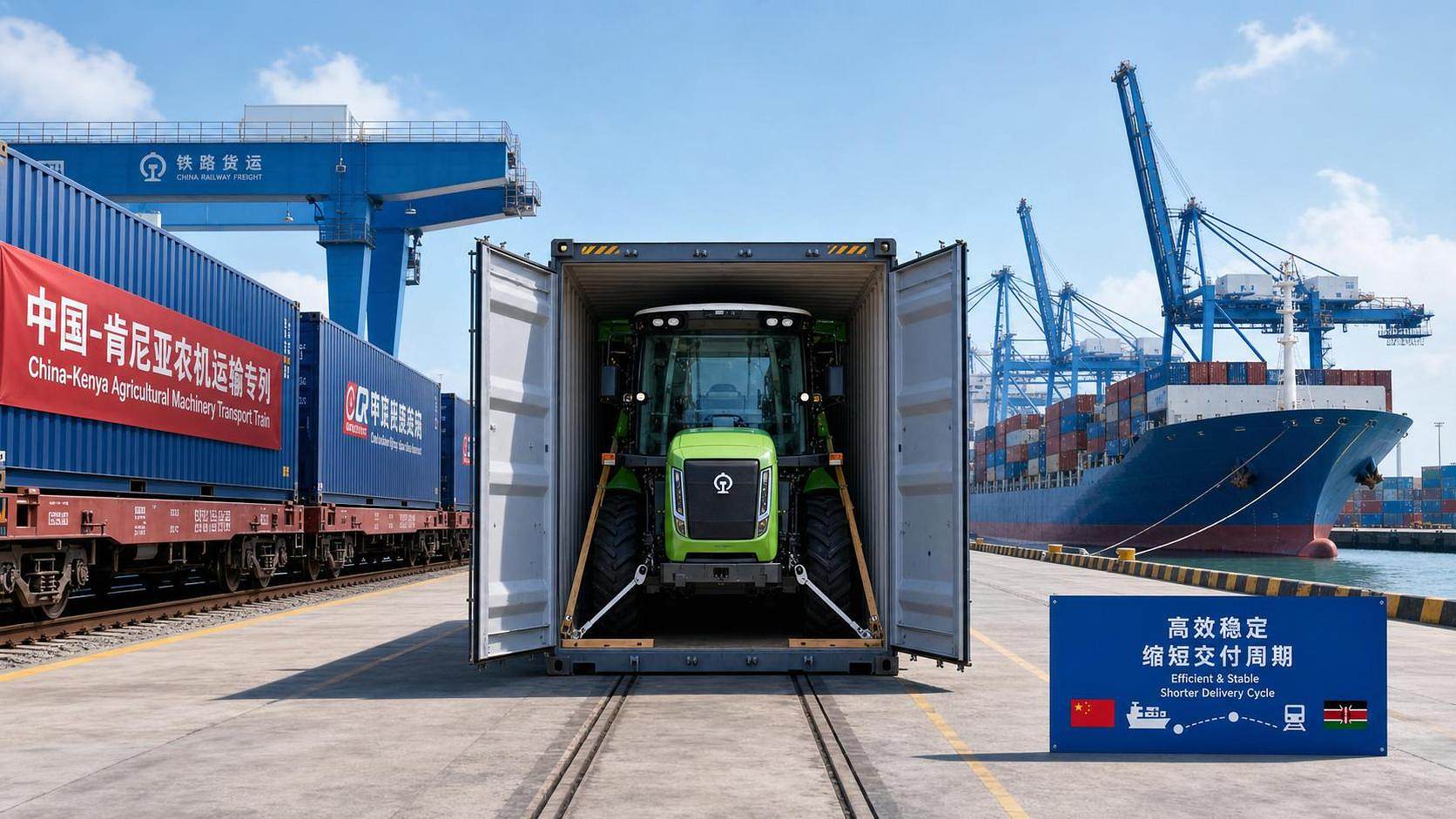 China-Kenya Weekly Route Cuts Farm Machinery Transit to 18 Days