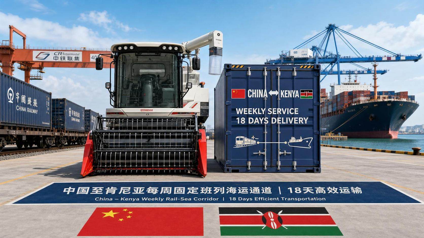 China-Kenya Weekly Link Cuts Farm Machinery Transit to 18 Days