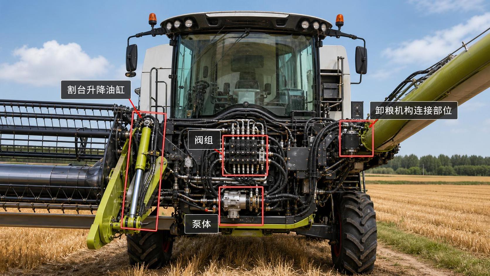 Hydraulic Control Systems for Combine Harvesters: Key Components and Failure Points