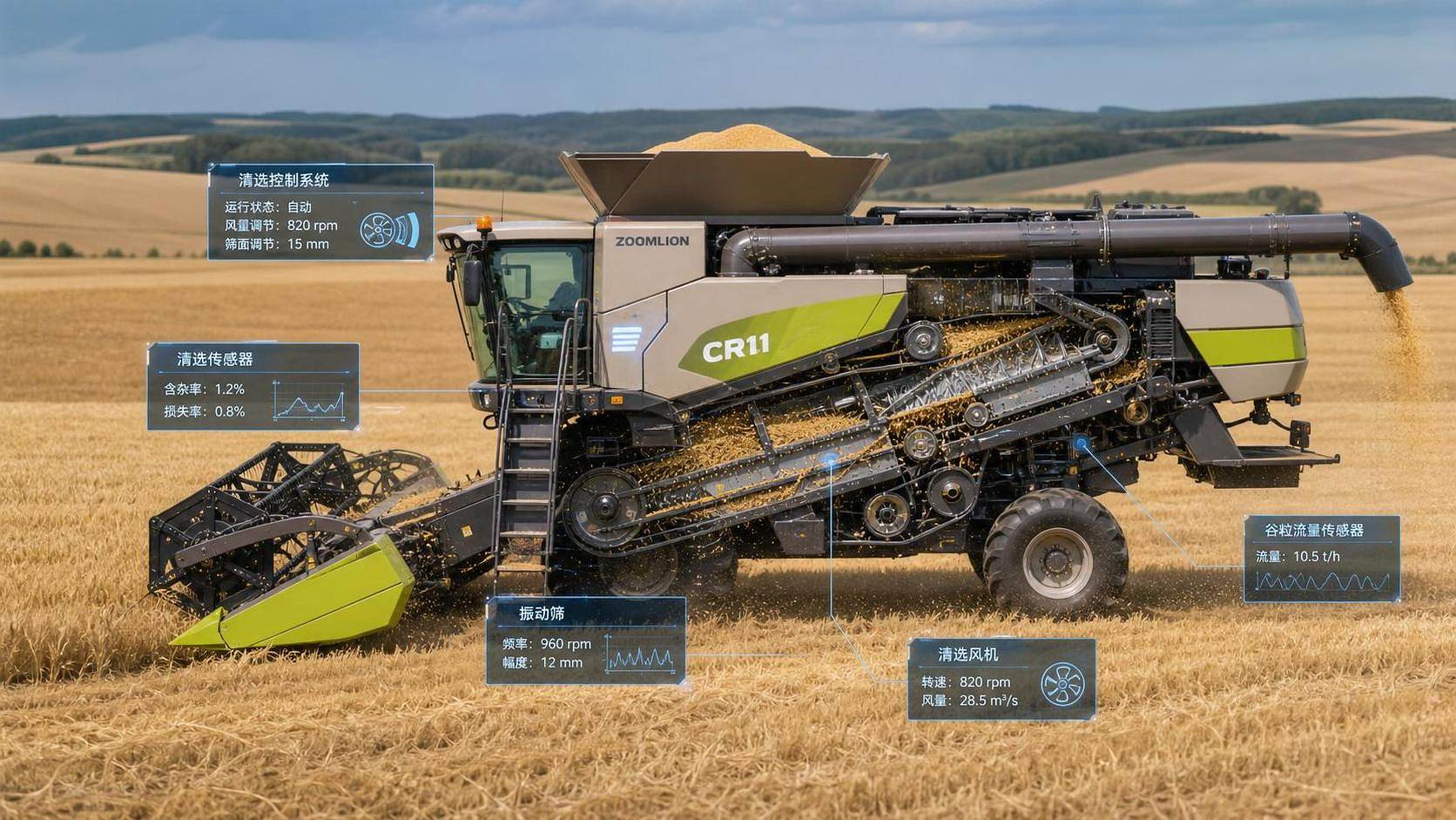 How Dynamic Feedback Algorithms Improve Cleaning Shoe Control in Modern Combines