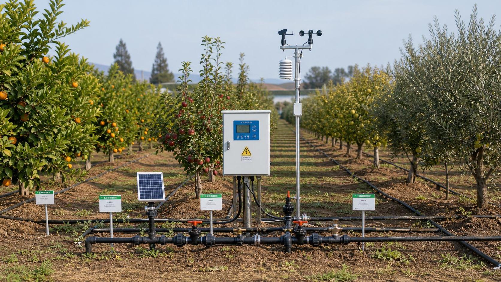 Smart Irrigation Solutions for Orchards: Drip vs Sensor-Based Control by Tree Crop Type