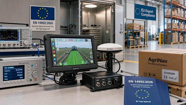 EU Rule Takes Effect: GPS Guidance Systems Need EN 14892:2026 EMC Certification
