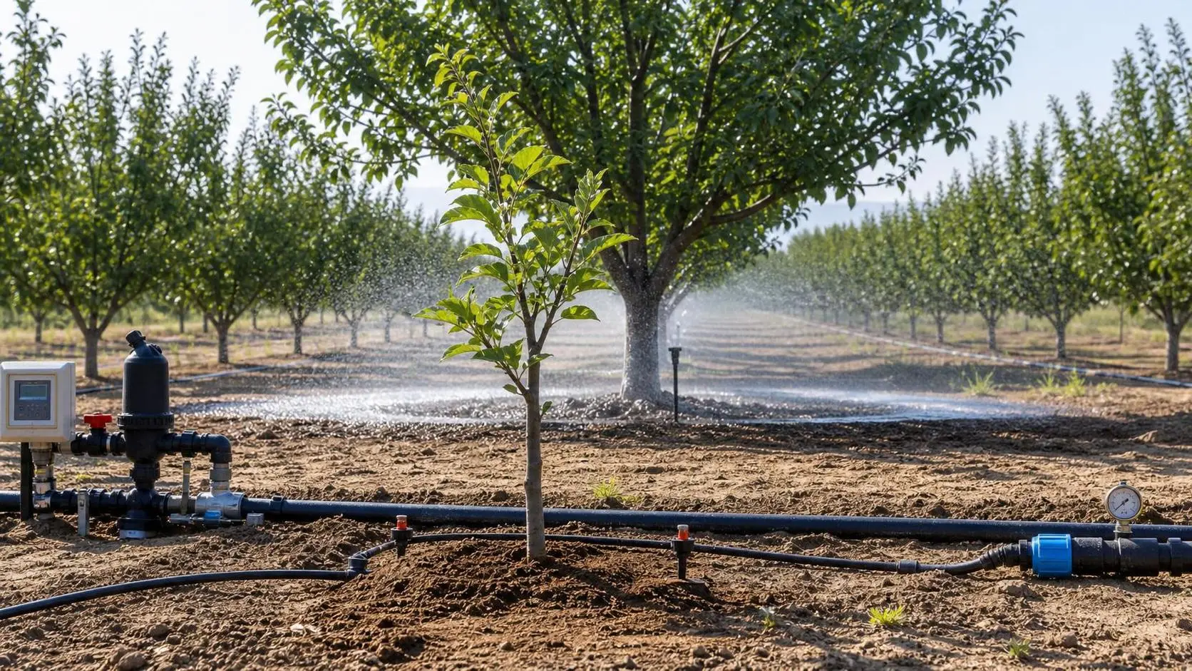 Water-Saving Irrigation Systems for Orchards: Drip vs Micro-Sprinkler by Tree Age