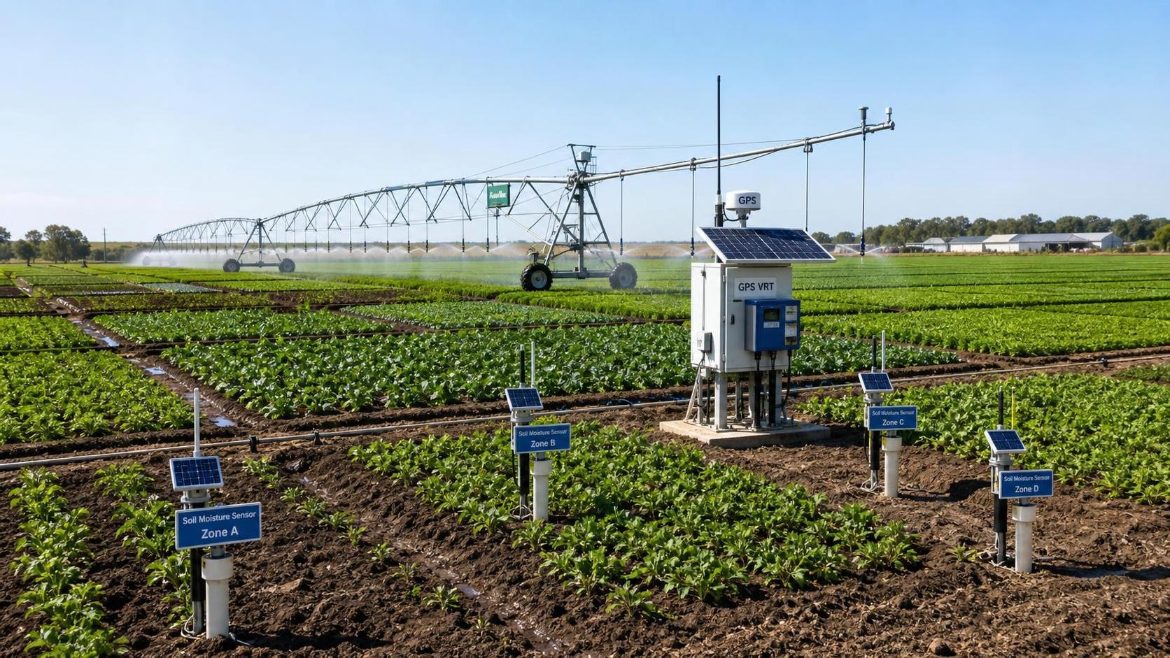 How Precision Agriculture Improves Water Management with Sensors, GPS, and VRT