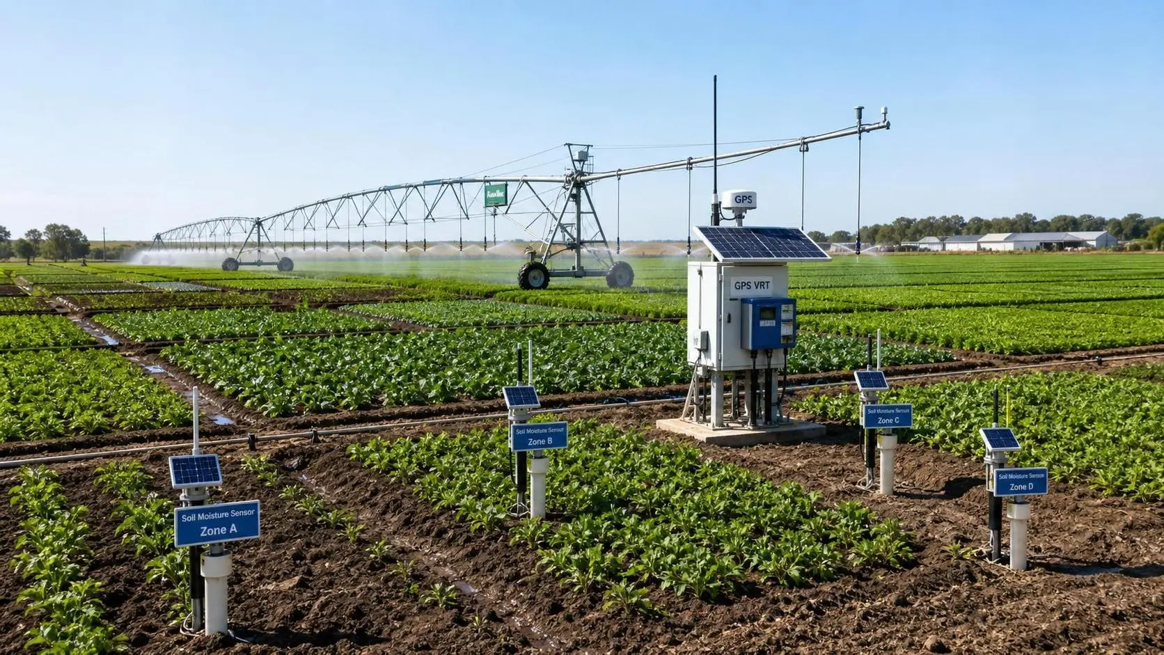 How Precision Agriculture Improves Water Management with Sensors, GPS, and VRT